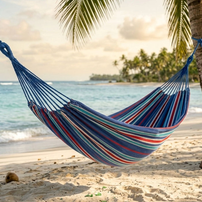 WILDTRAK TRAVEL SINGLE HAMMOCK WITH CARRY BAG CANVAS