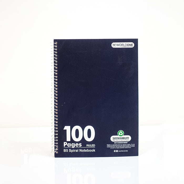 Worldone Spiral Ruled Notebook