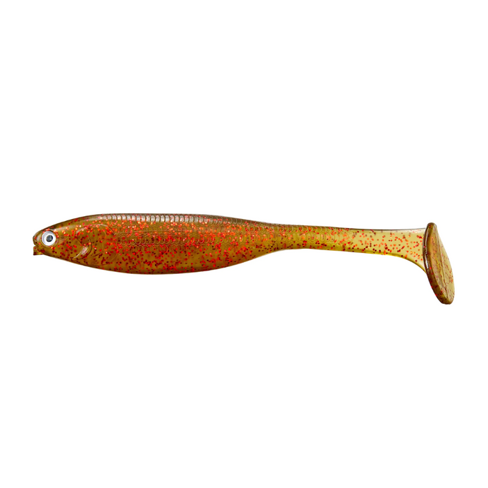 YAKAMITO SR SHADY SHAD 5" [CLR:GREEN PUMPKIN]
