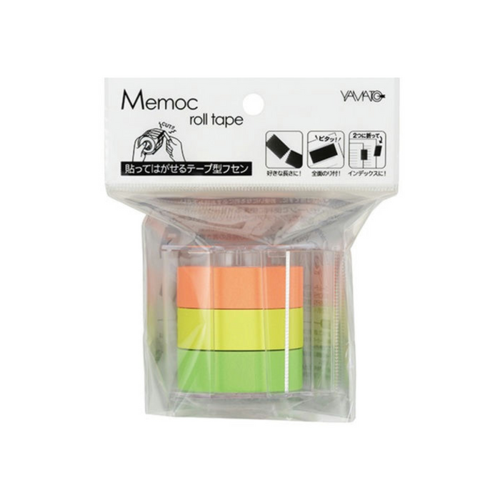 Yamato Sticky Notes Memoc Roll Tape with Cutter