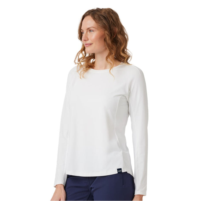 YETI CREW NECK SUNSHIRT WOMENS [CLR:WHITE SZ:LARGE]