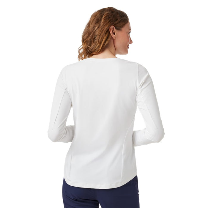 YETI CREW NECK SUNSHIRT WOMENS [CLR:WHITE SZ:LARGE]