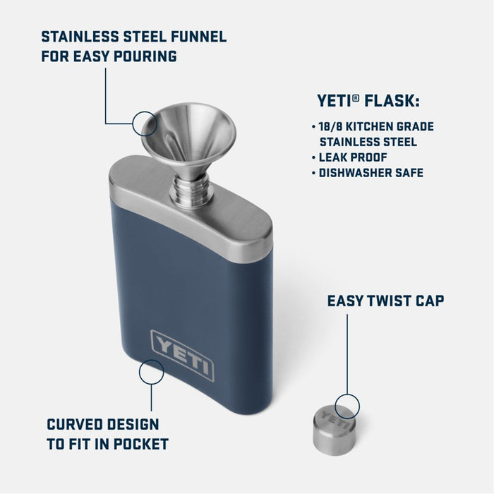 YETI FLASK [CLR:NAVY]