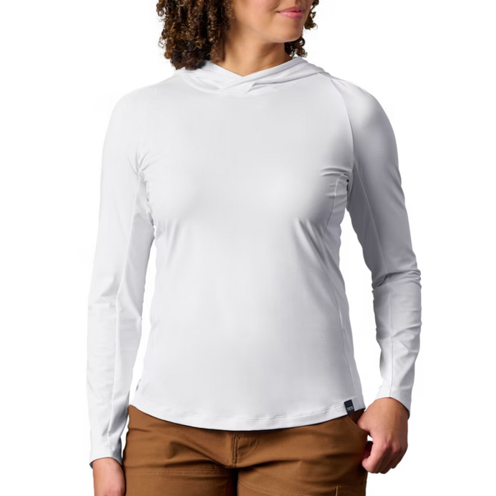 YETI HOODED ULTRA LIGHTWEIGHT SUNSHIRT WOMENS [CLR:WHITE SZ:X-LARGE]