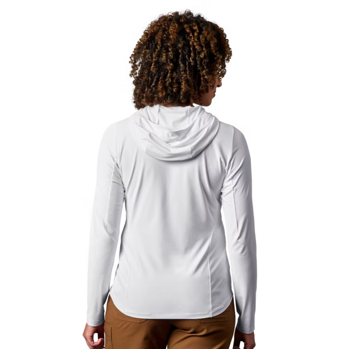 YETI HOODED ULTRA LIGHTWEIGHT SUNSHIRT WOMENS [CLR:WHITE SZ:X-LARGE]