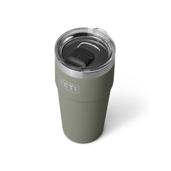 YETI RAMBLER 20oz 591ml STACKABLE CUP [CLR:PAMPA GREEN]