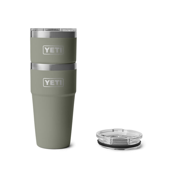 YETI RAMBLER 20oz 591ml STACKABLE CUP [CLR:PAMPA GREEN]