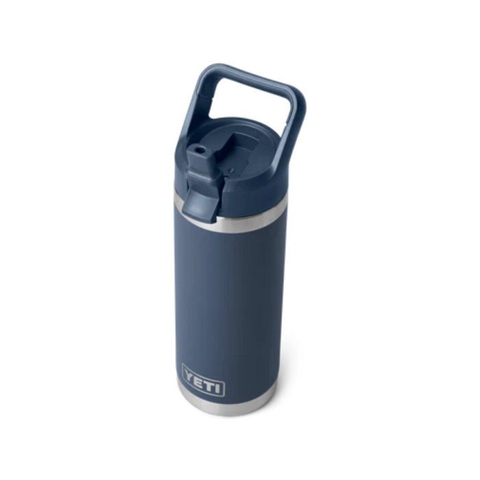 YETI RAMBLER BOTTLE 18oz 532ml WITH STRAW CAP [CLR:NAVY]