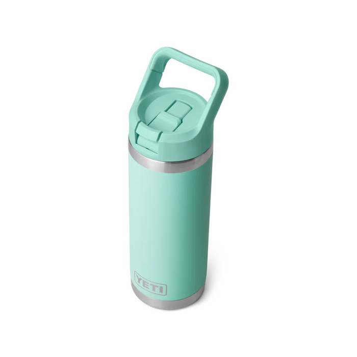 YETI RAMBLER BOTTLE 18oz 532ml WITH STRAW CAP [CLR:SEAFOAM]