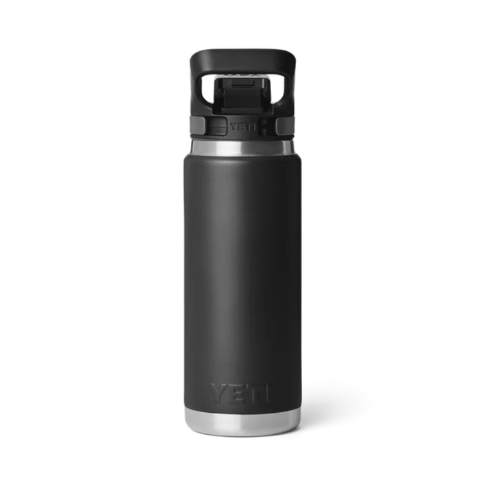 YETI RAMBLER BOTTLE 26oz 760ml WITH FLIP CHUG CAP [CLR:BLACK]