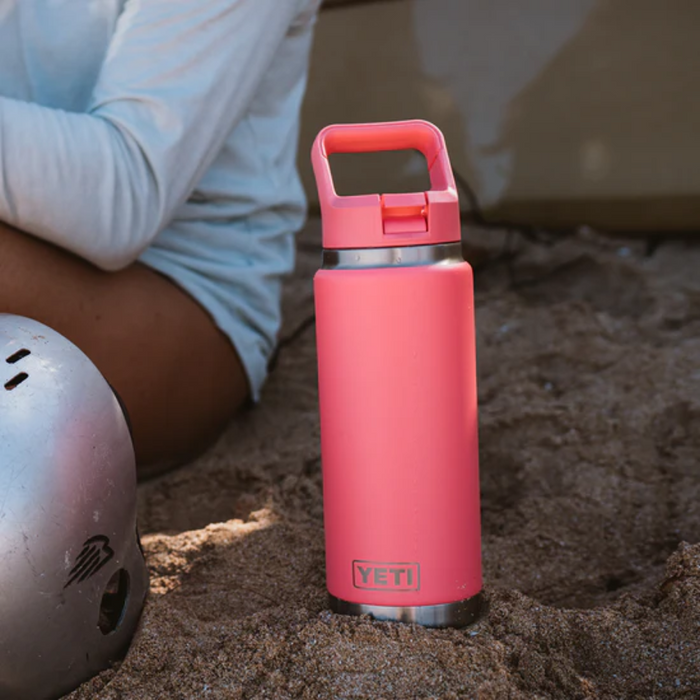 YETI RAMBLER BOTTLE 26oz 760ml WITH STRAW CAP [CLR:TROPICAL PINK]