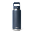 YETI RAMBLER BOTTLE 36oz 1065ML WITH STRAW CAP [CLR:NAVY]