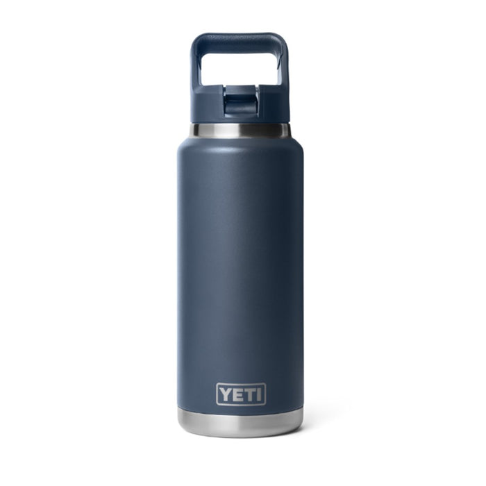 YETI RAMBLER BOTTLE 36oz 1065ML WITH STRAW CAP [CLR:NAVY]