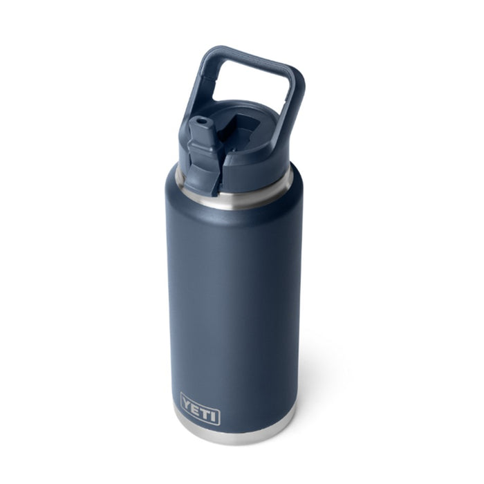 YETI RAMBLER BOTTLE 36oz 1065ML WITH STRAW CAP [CLR:NAVY]