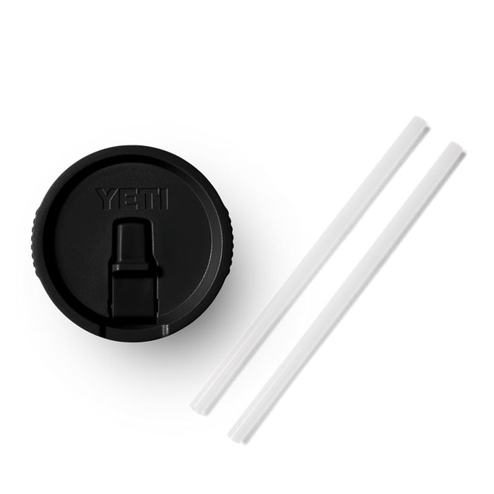 YETI RAMBLER R20oz TRAVEL MUG STRAW LID BLACK