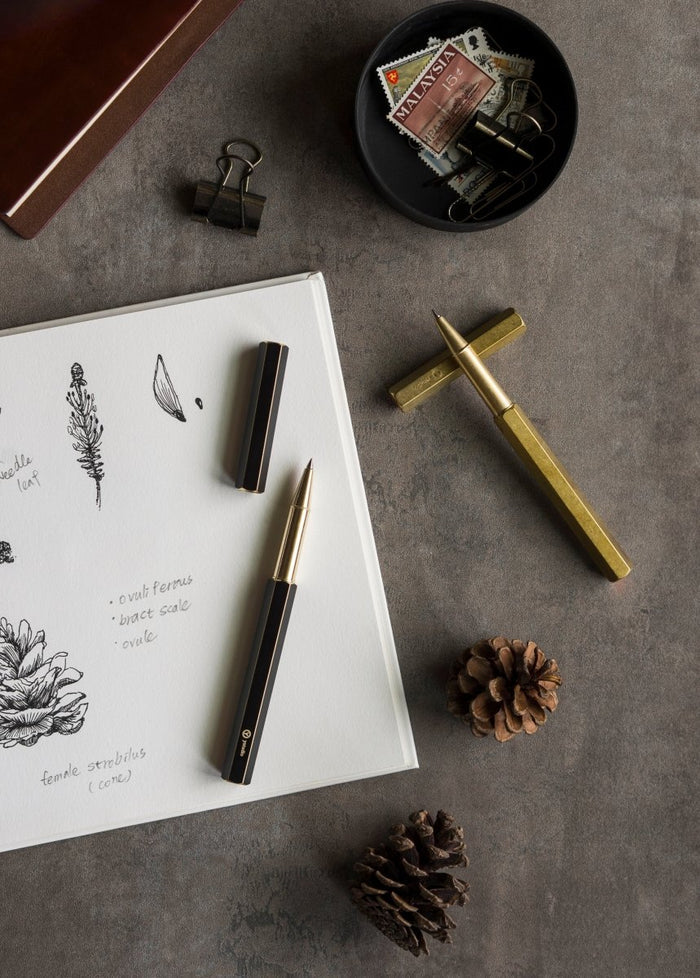 Ystudio Classic Revolve Black Rollerball Pen - SCOOBOO - STAT-39-TGM - Roller Ball Pen