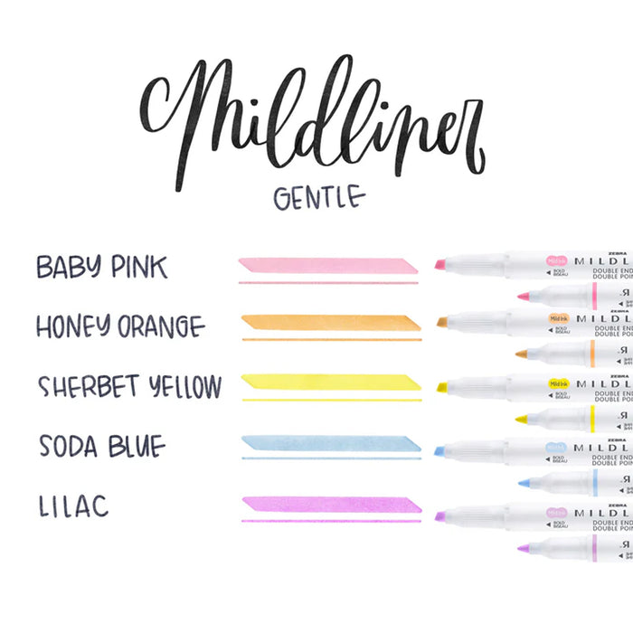 Zebra Mildliner Dual-Tip Pen Set